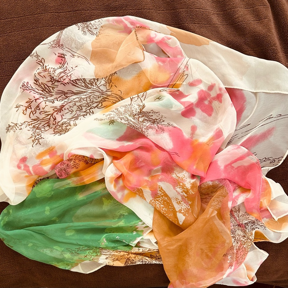 Floral Multicolor Scarf